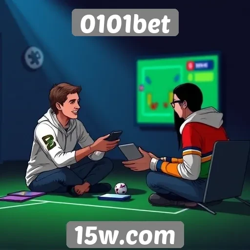 Interação do usuário na plataforma 0101bet